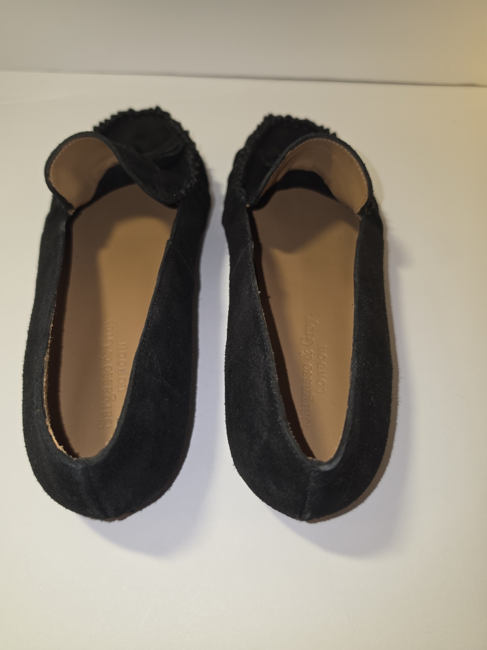Sargasso & Grey Hope Black Suede Loafers 8 Wide - Picture 12 of 12